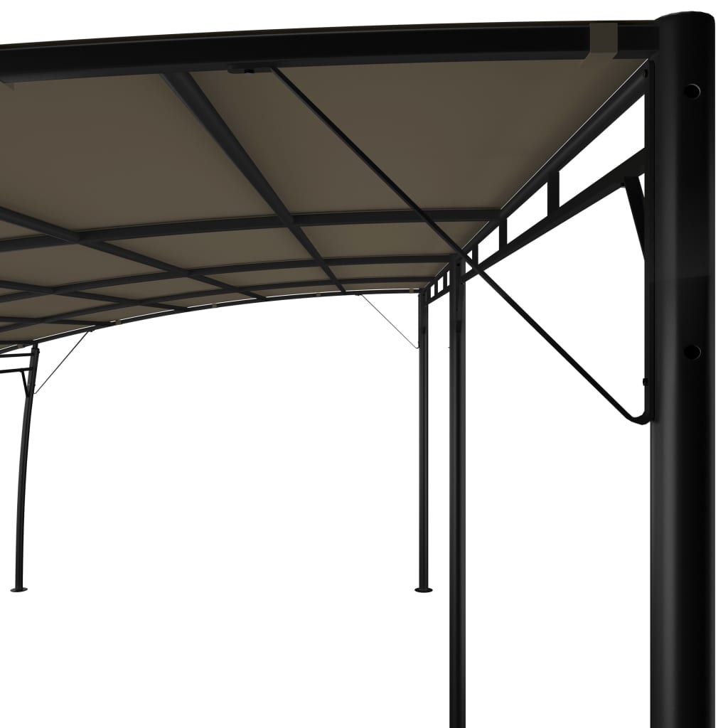vidaXL Auvent pare-soleil de jardin 6x3x2,55 m Taupe