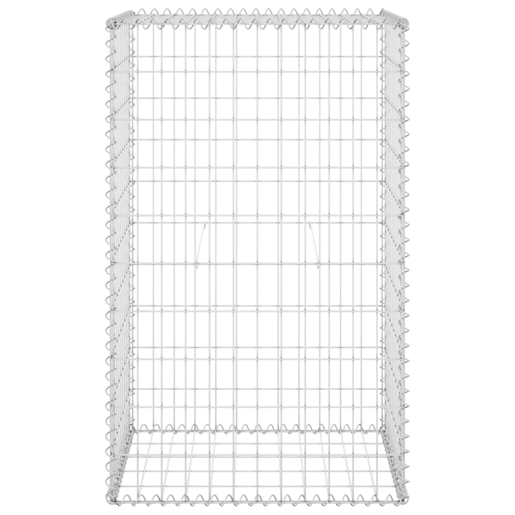 vidaXL Mur en gabion avec couvercles Acier galvanisé 60x50x100 cm
