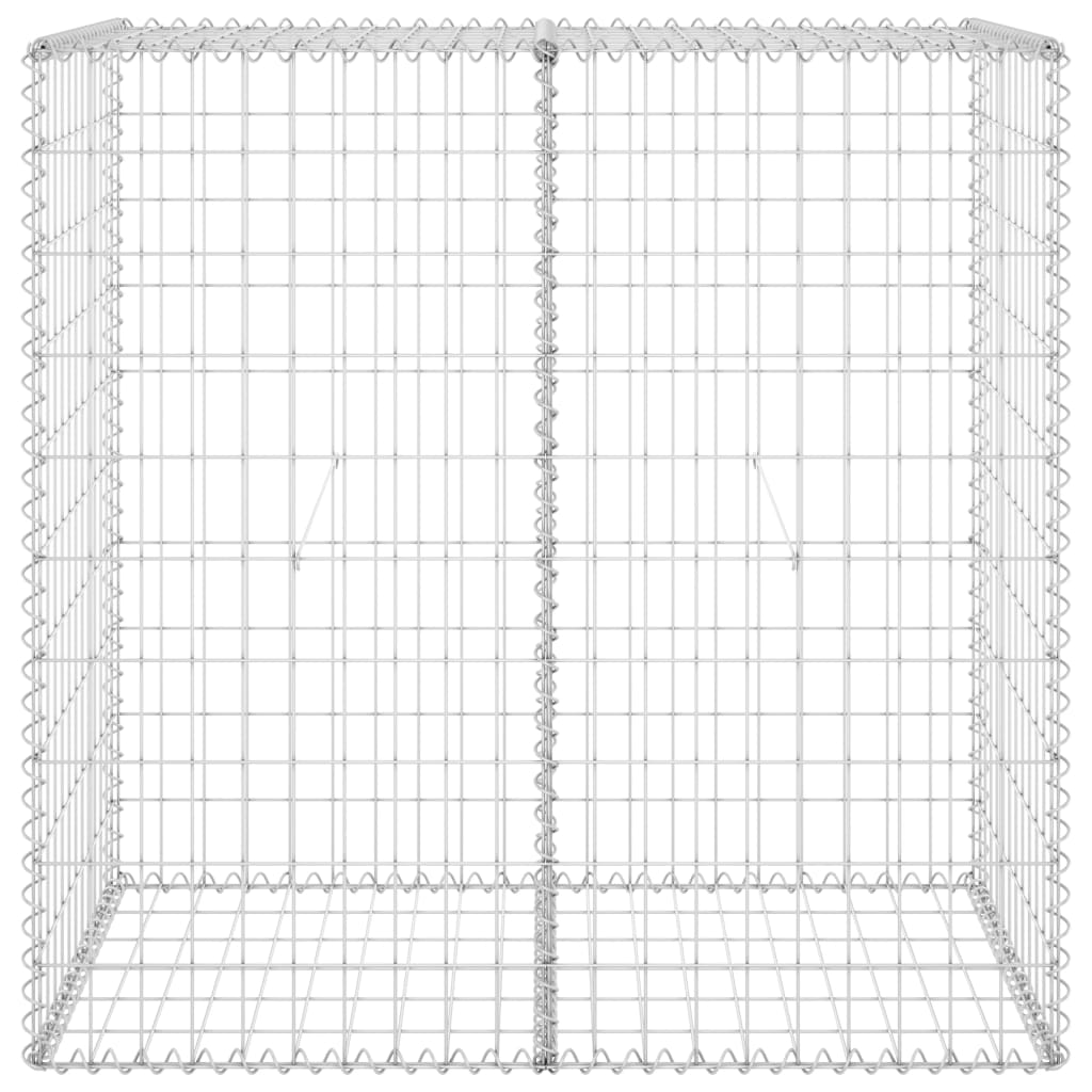 vidaXL Mur en gabion avec couvercles Acier galvanisé 100x60x100 cm
