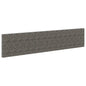 vidaXL Mur en gabion avec couvercles Acier galvanisé 900x30x200 cm