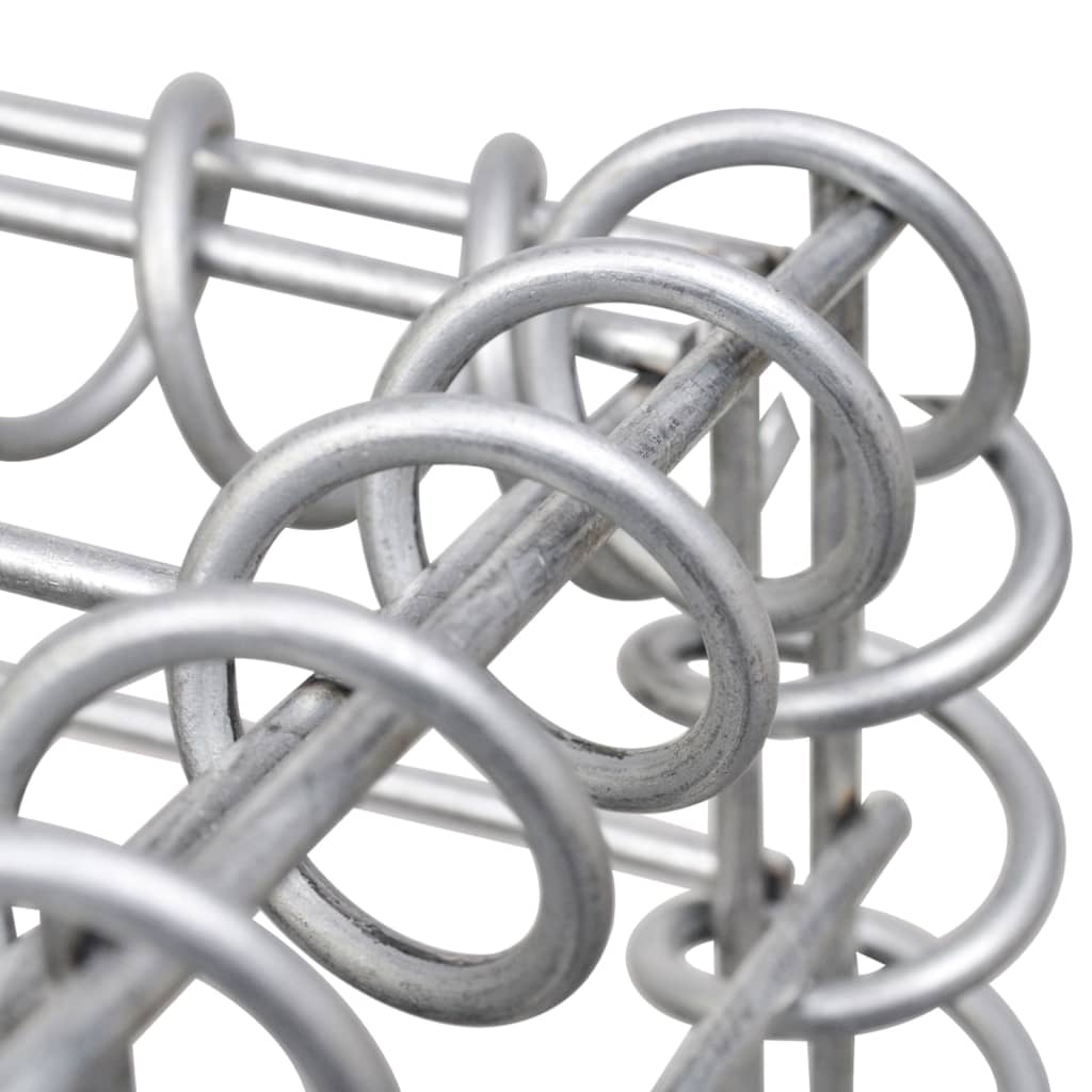 vidaXL Mur en gabion avec couvercles Acier galvanisé 300x30x200 cm
