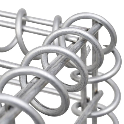 vidaXL Mur en gabion avec couvercles Acier galvanisé 300x30x200 cm