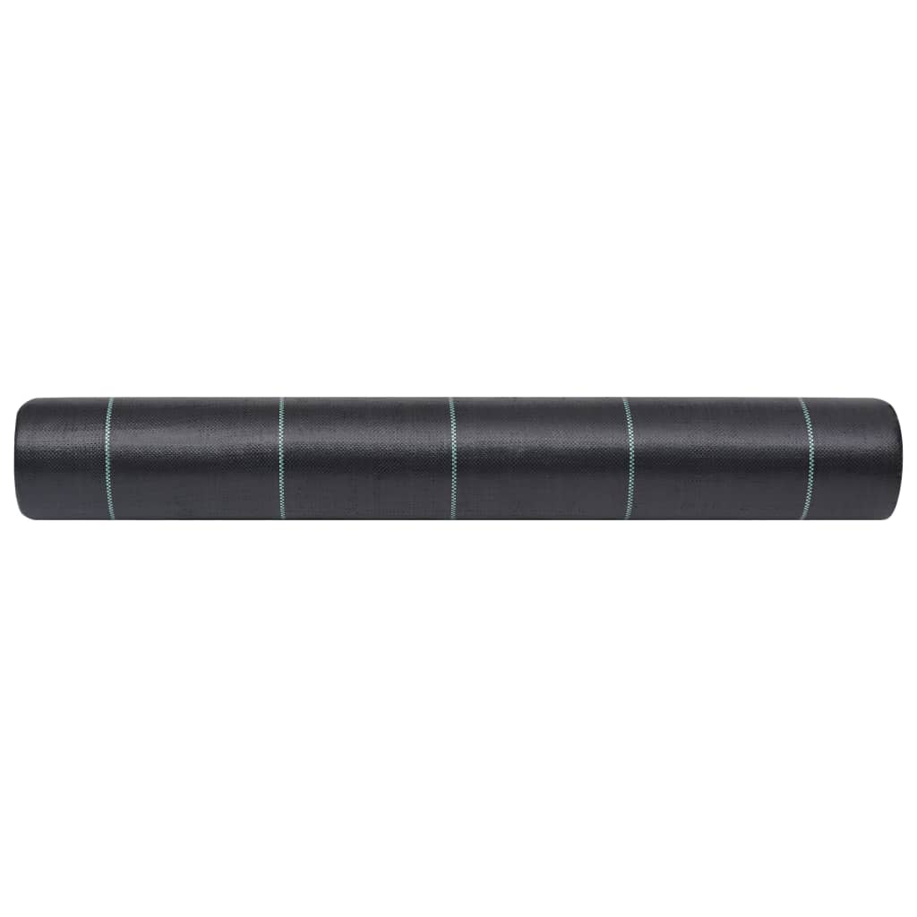 vidaXL Toile de paillage Noir 2x5 m PP