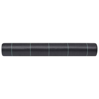 vidaXL Toile de paillage Noir 2x5 m PP