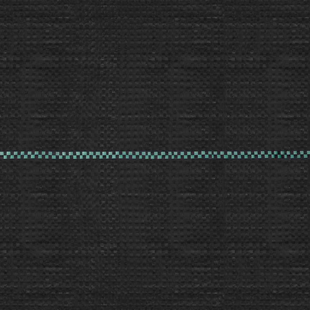 vidaXL Toile de paillage Noir 2x150 m PP