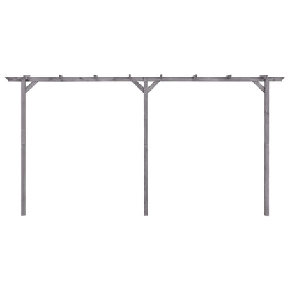 vidaXL Pergola de jardin Gris 400x40x205 cm Bois de pin imprégné