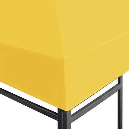 vidaXL Toile de toit de belvédère 270 g/m² 4x3 m Jaune