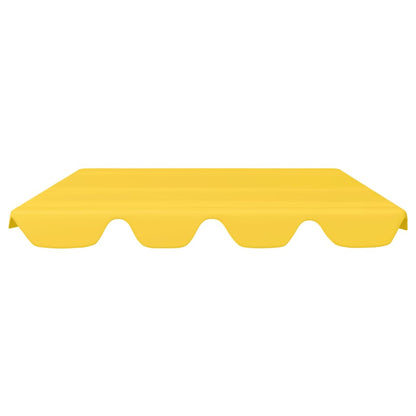 vidaXL Toit de rechange balançoire jaune 188/168x145/110 cm