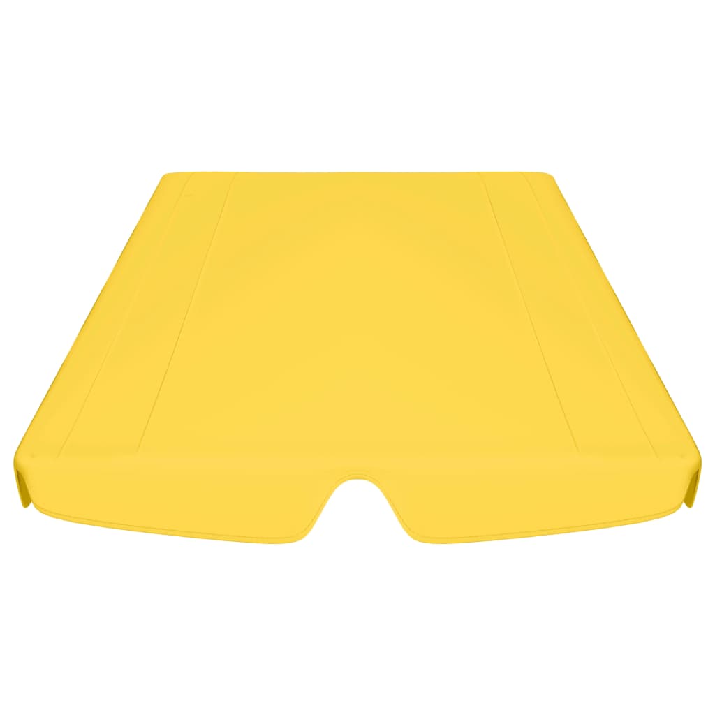 vidaXL Toit de rechange balançoire jaune 188/168x145/110 cm