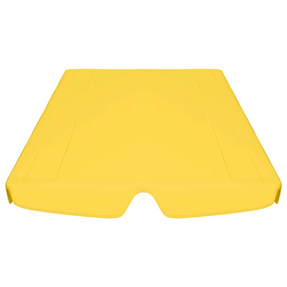 vidaXL Toit de rechange balançoire jaune 188/168x145/110 cm