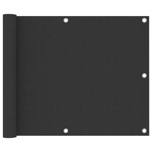 vidaXL Écran de balcon Anthracite 75x500 cm Tissu Oxford