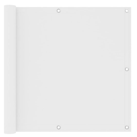 vidaXL Écran de balcon Blanc 90x300 cm Tissu Oxford