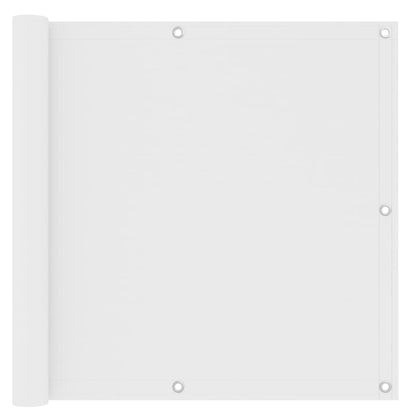 vidaXL Écran de balcon Blanc 90x500 cm Tissu Oxford