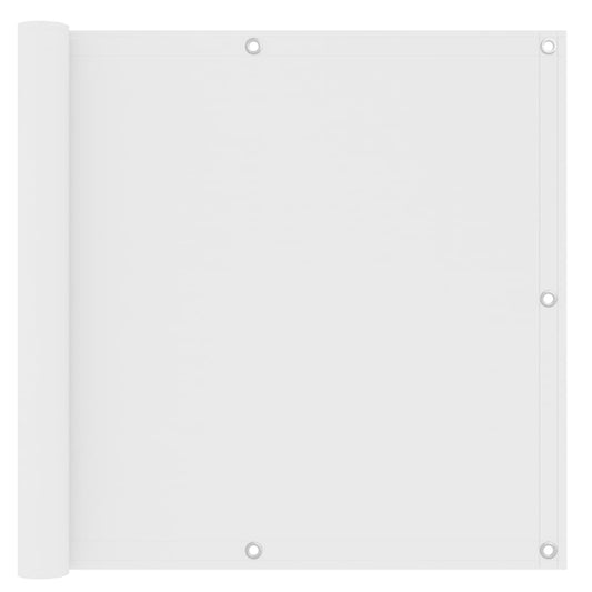 vidaXL Écran de balcon Blanc 90x500 cm Tissu Oxford