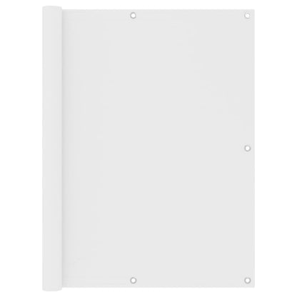 vidaXL Écran de balcon Blanc 120x500 cm Tissu Oxford