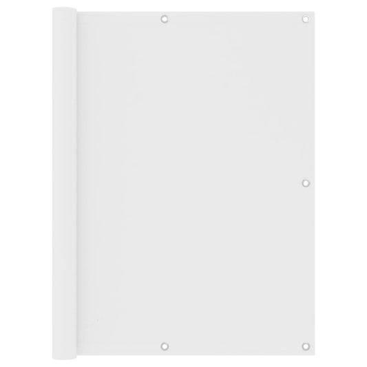 vidaXL Écran de balcon Blanc 120x500 cm Tissu Oxford