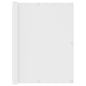 vidaXL Écran de balcon Blanc 120x500 cm Tissu Oxford