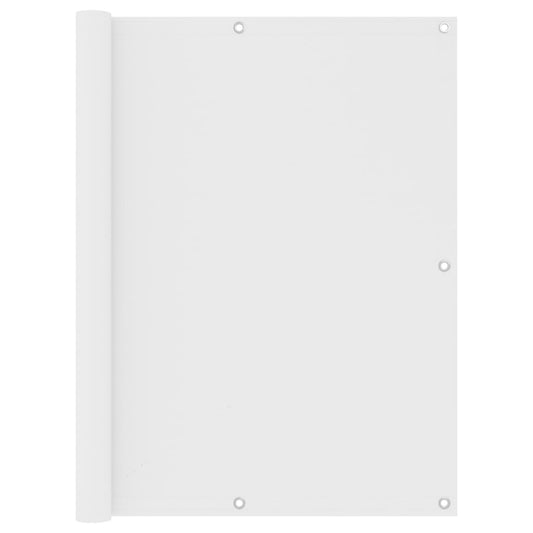 vidaXL Écran de balcon Blanc 120x600 cm Tissu Oxford