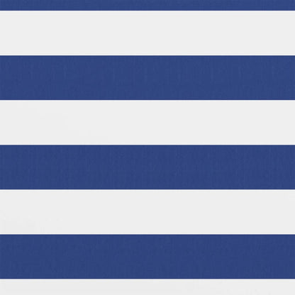 vidaXL Écran de balcon Blanc et bleu 120x500 cm Tissu Oxford