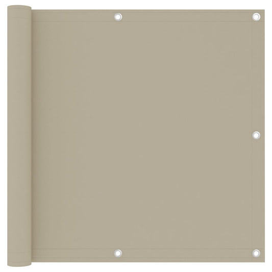 vidaXL Écran de balcon Beige 90x300 cm Tissu Oxford