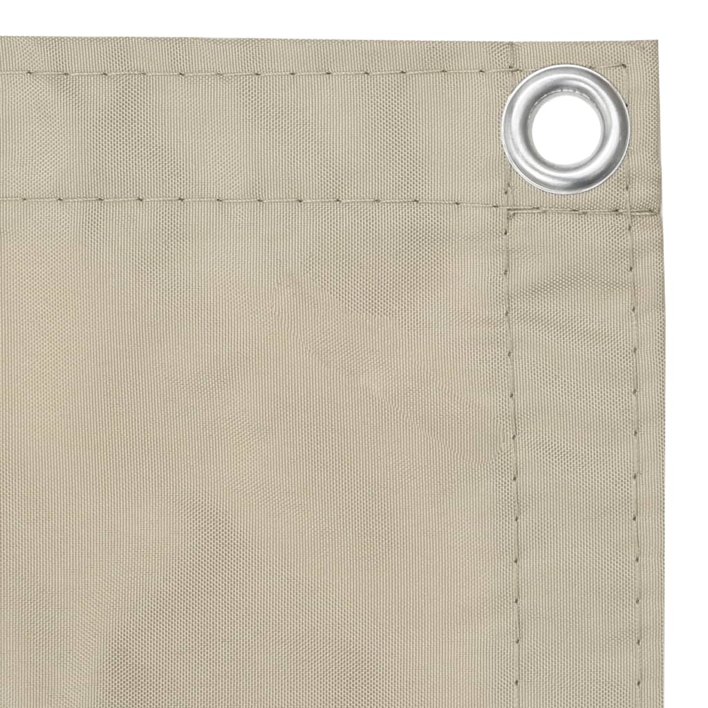 vidaXL Écran de balcon Beige 120x600 cm Tissu Oxford