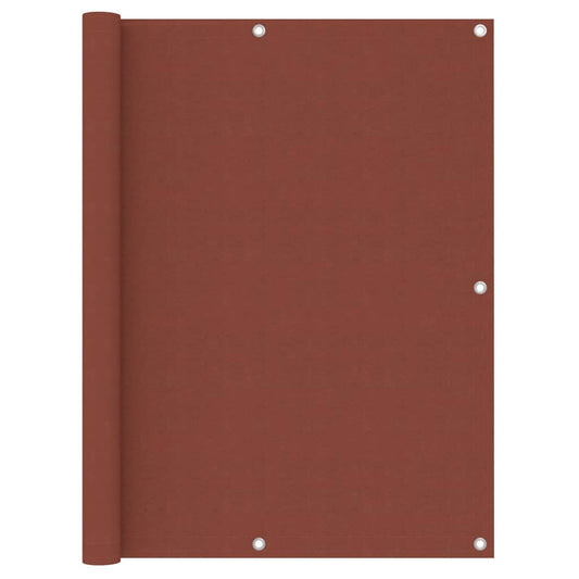 vidaXL Écran de balcon Terre cuite 120x400 cm Tissu Oxford
