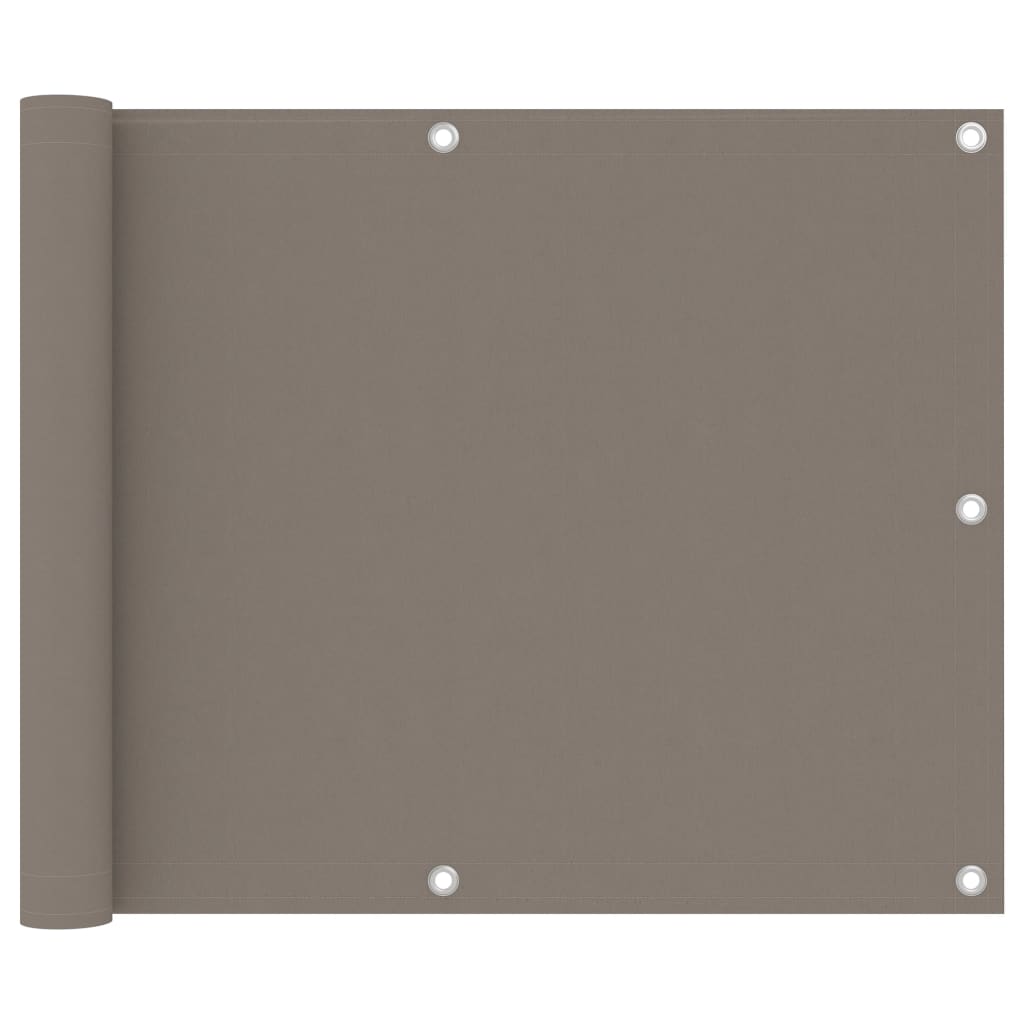 vidaXL Écran de balcon Taupe 75x300 cm Tissu Oxford