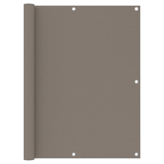 vidaXL Écran de balcon Taupe 120x300 cm Tissu Oxford