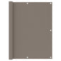 vidaXL Écran de balcon Taupe 120x400 cm Tissu Oxford