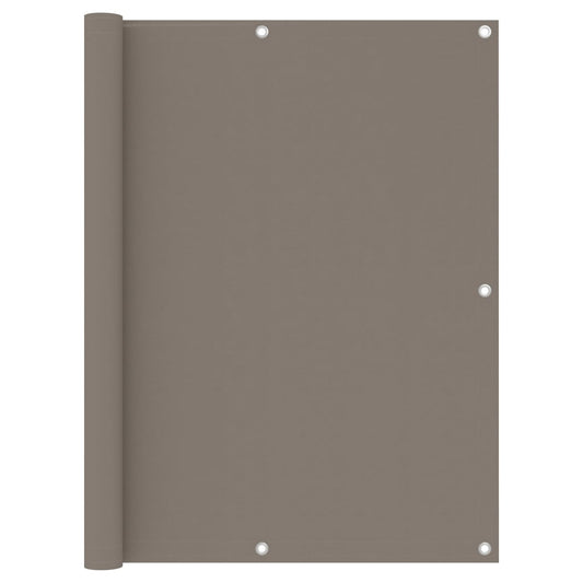 vidaXL Écran de balcon Taupe 120x500 cm Tissu Oxford