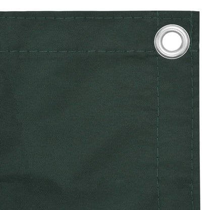 vidaXL Écran de balcon Vert foncé 75x400 cm Tissu Oxford
