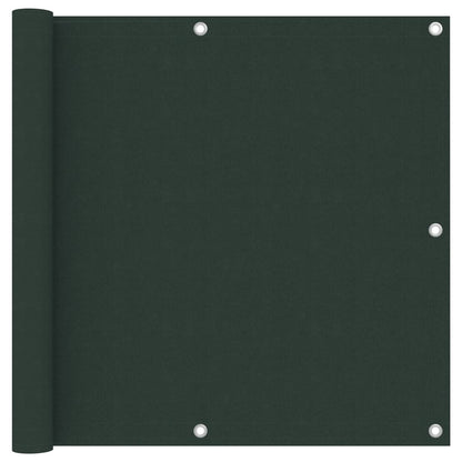 vidaXL Écran de balcon Vert foncé 90x300 cm Tissu Oxford