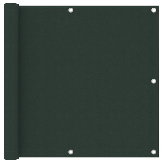 vidaXL Écran de balcon Vert foncé 90x300 cm Tissu Oxford