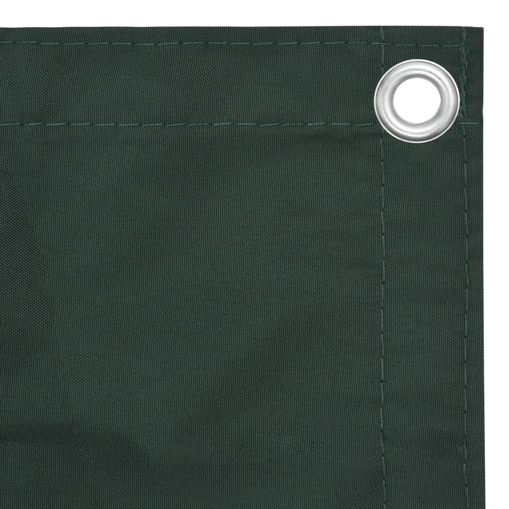 vidaXL Écran de balcon Vert foncé 90x300 cm Tissu Oxford