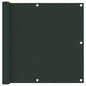 vidaXL Écran de balcon Vert foncé 90x400 cm Tissu Oxford