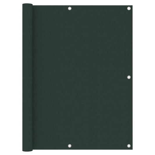 vidaXL Écran de balcon Vert foncé 120x400 cm Tissu Oxford