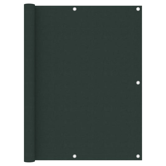 vidaXL Écran de balcon Vert foncé 120x600 cm Tissu Oxford