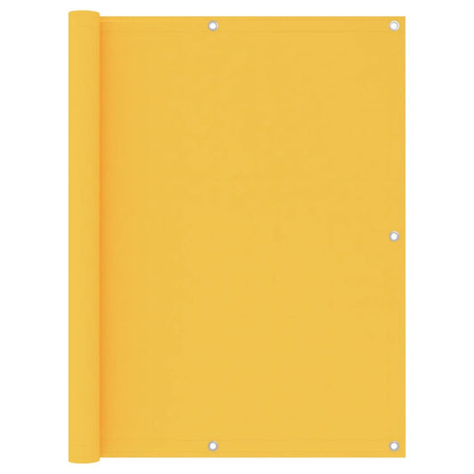 vidaXL Écran de balcon Jaune 120x300 cm Tissu Oxford