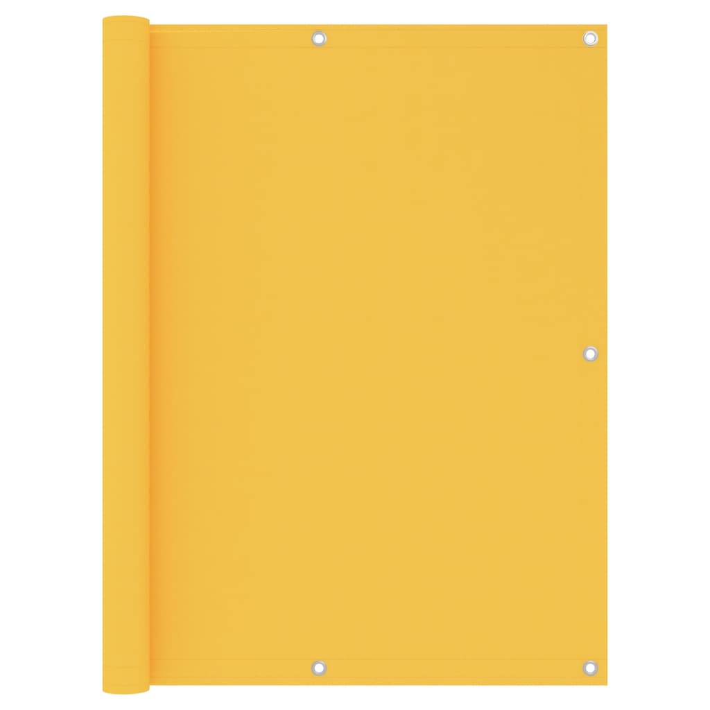 vidaXL Écran de balcon Jaune 120x500 cm Tissu Oxford