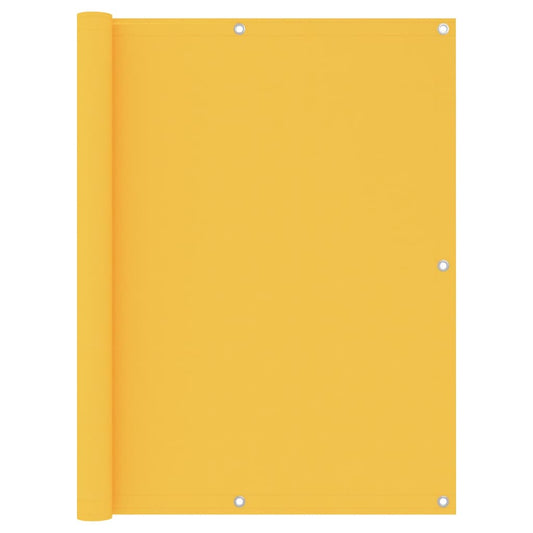 vidaXL Écran de balcon Jaune 120x500 cm Tissu Oxford