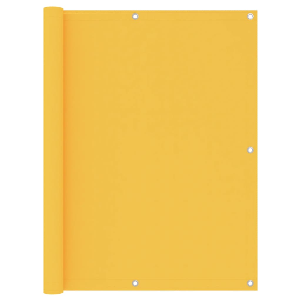 vidaXL Écran de balcon Jaune 120x600 cm Tissu Oxford