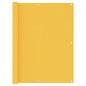 vidaXL Écran de balcon Jaune 120x600 cm Tissu Oxford