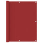 vidaXL Écran de balcon Rouge 120x300 cm Tissu Oxford