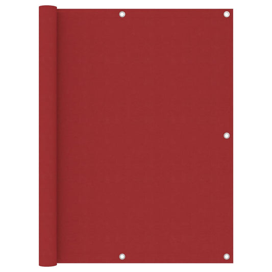vidaXL Écran de balcon Rouge 120x400 cm Tissu Oxford