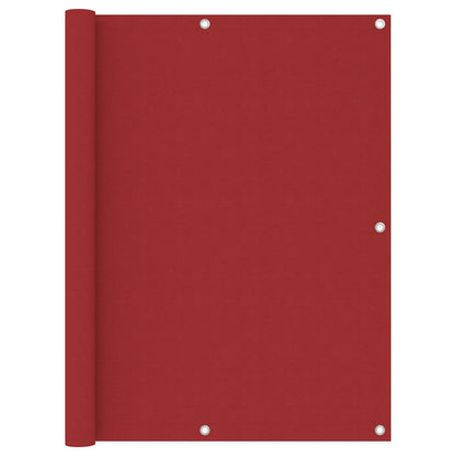 vidaXL Écran de balcon Rouge 120x500 cm Tissu Oxford