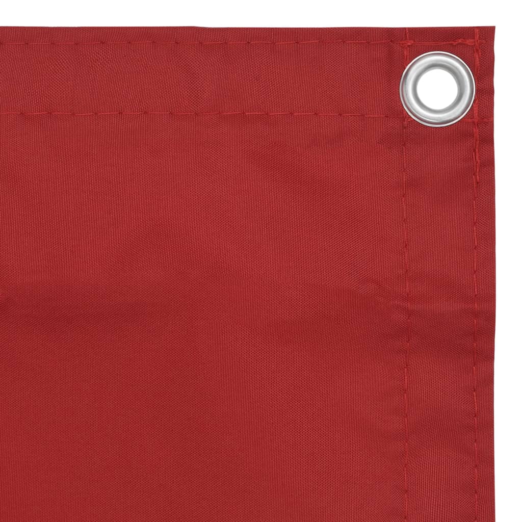 vidaXL Écran de balcon Rouge 120x600 cm Tissu Oxford