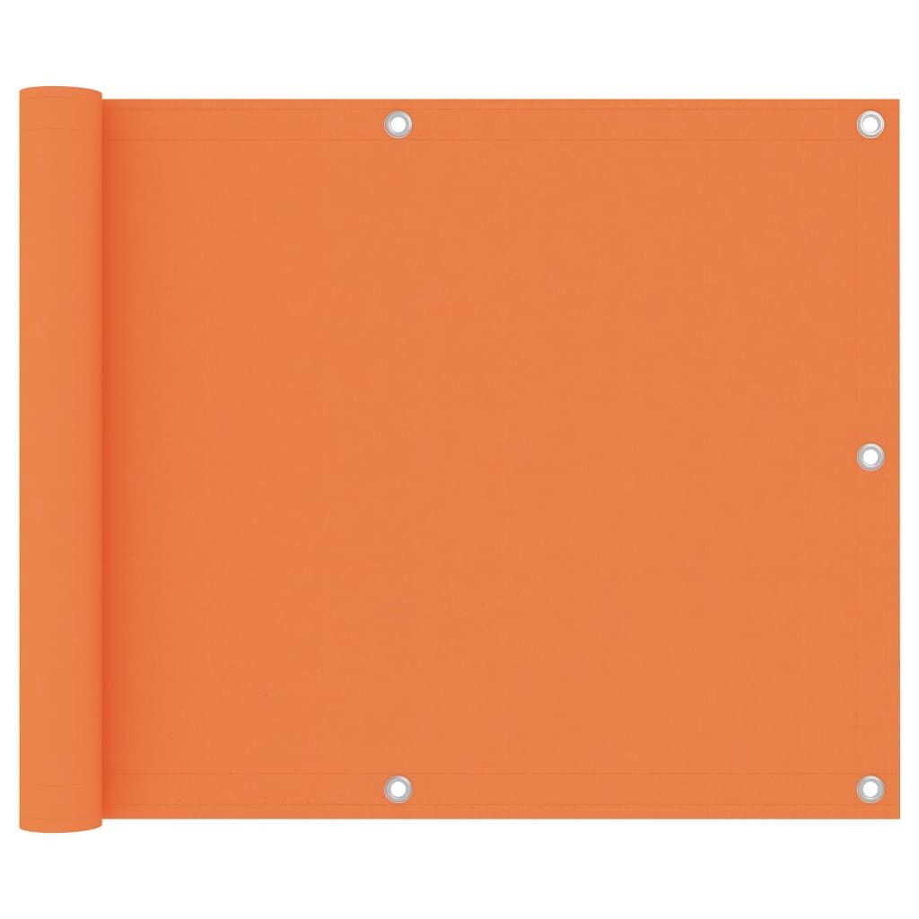 vidaXL Écran de balcon Orange 75x500 cm Tissu Oxford