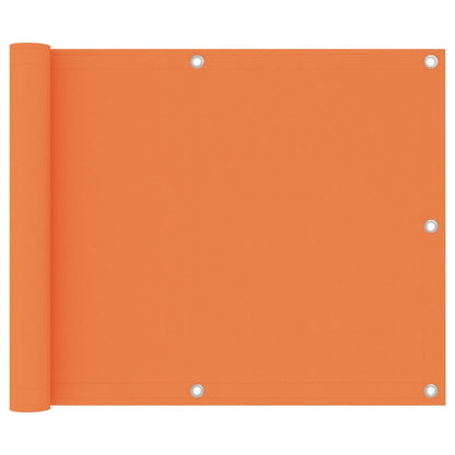 vidaXL Écran de balcon Orange 75x500 cm Tissu Oxford