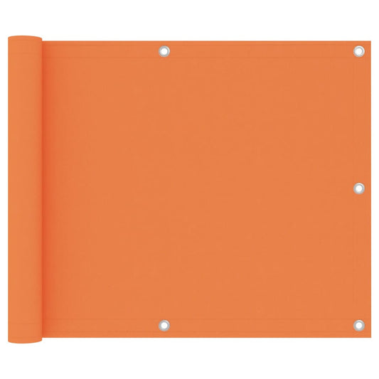 vidaXL Écran de balcon Orange 75x500 cm Tissu Oxford