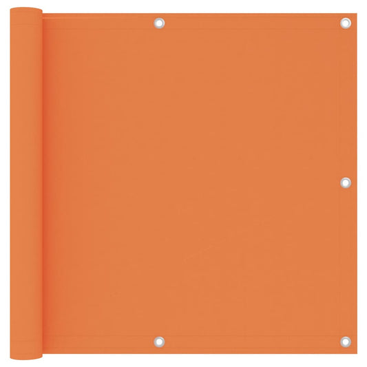 vidaXL Écran de balcon Orange 90x400 cm Tissu Oxford